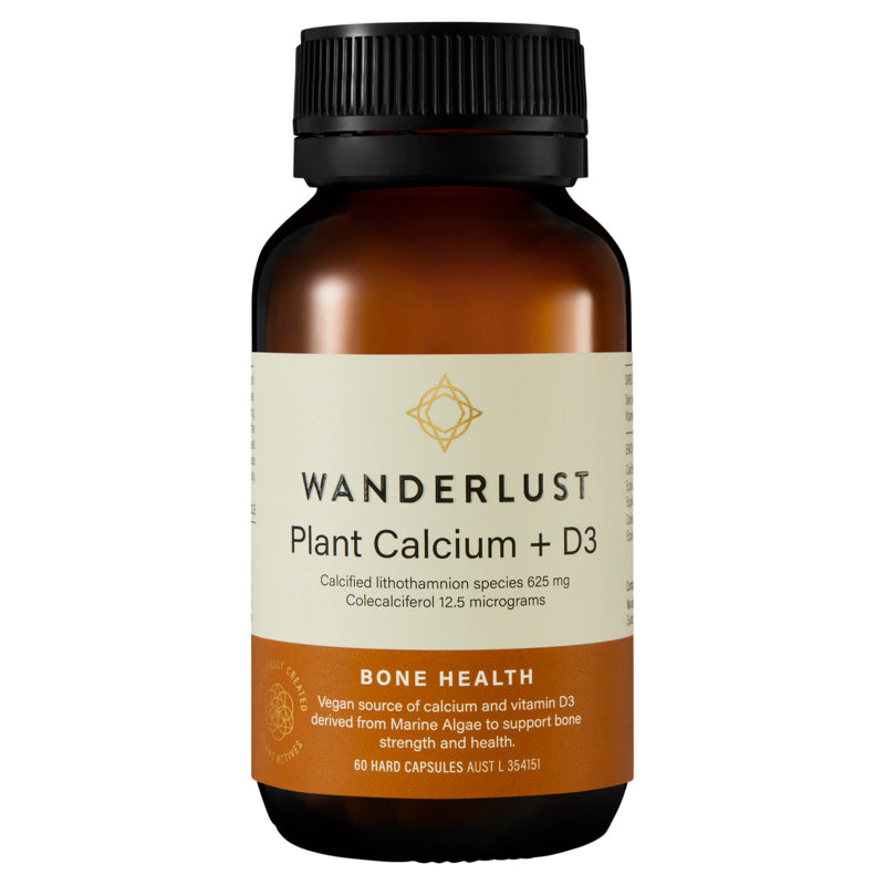Wanderlust Plant Calcium+ D3 60 Caps