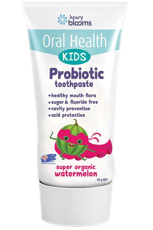 Henry Blooms Probiotic Toothpaste Kids - Organic Watermelon 50g