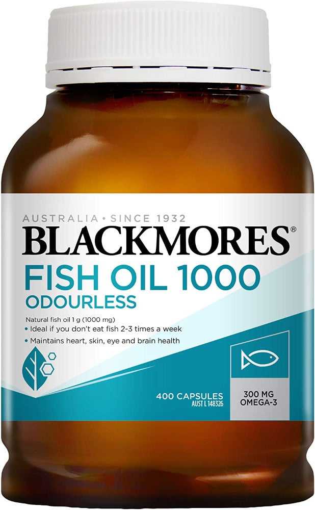 Blackmores Odourless Fish Oil 1000Mg 400 Caps