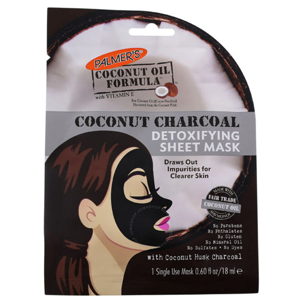 Palmers Coconut Oil Charcoal Detoxifying Sheet Face Mask