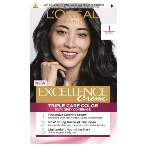 L'Oréal Excellence Crème 1 Black Hair Colour