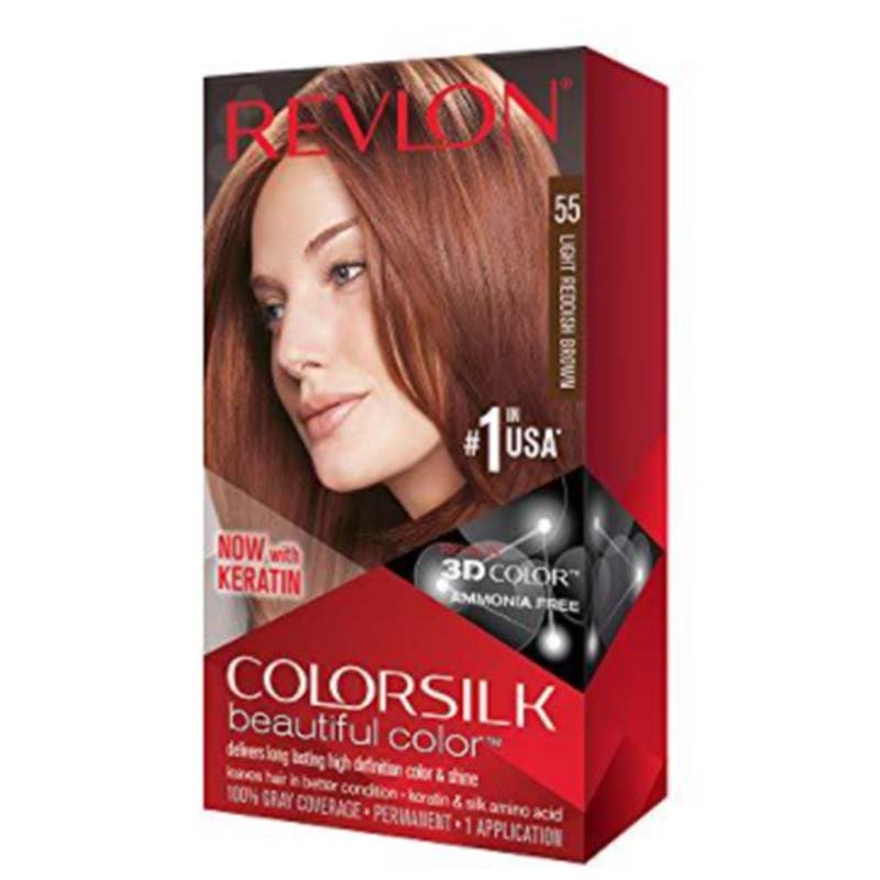Revlon ColorSilk Beautiful Color 55 Light Reddish Brown