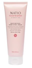 Natio Rosewater Hydration Moisture Rich Hand & Nail Cream 100ml