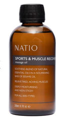 Natio Massage Oil - Sports & Muscle Recovery 200ml