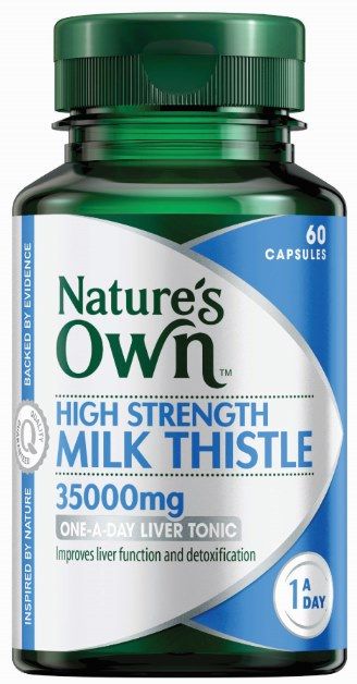 Natures Own High Strength Milk Thistle 60 Caps