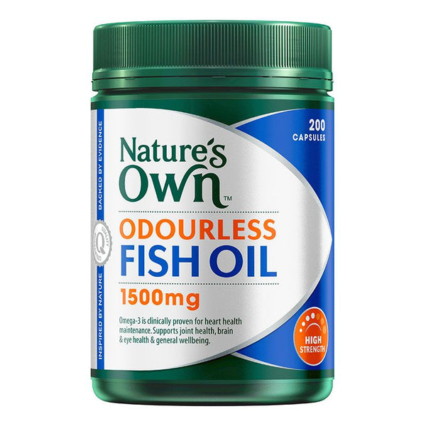 Natures Own Odourless Fish Oil 1500mg 200 Caps