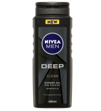 Nivea Men Shower Gel Clean Deep 500ml