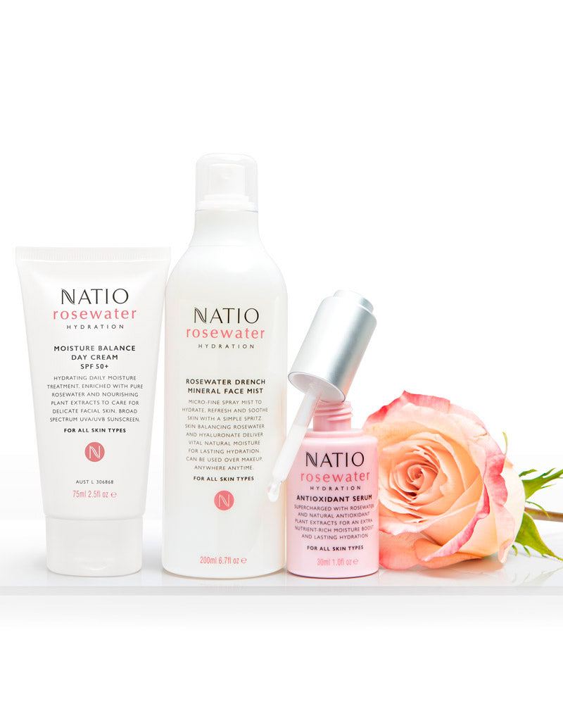 Natio Rosewater Hydration Moisture Balance Day Cream SPF 50+ 75ml