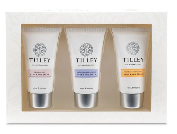 Tilley Floral Hand And Nail Cream Trio Gift Pack 3X45ml