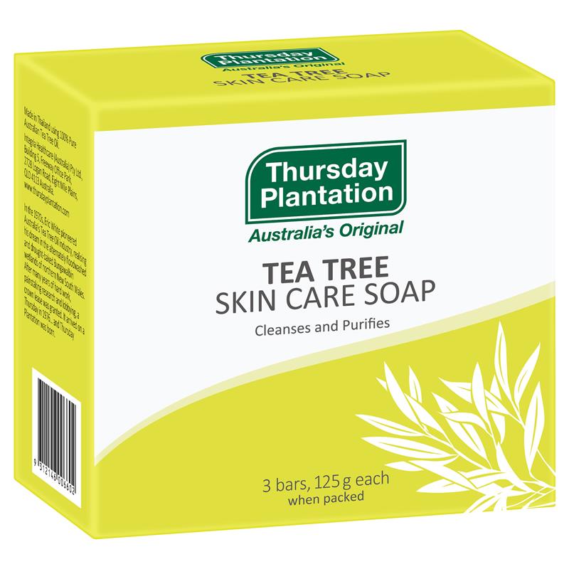 Thursday Plantation Tea Tree Organic Soap 3X125g